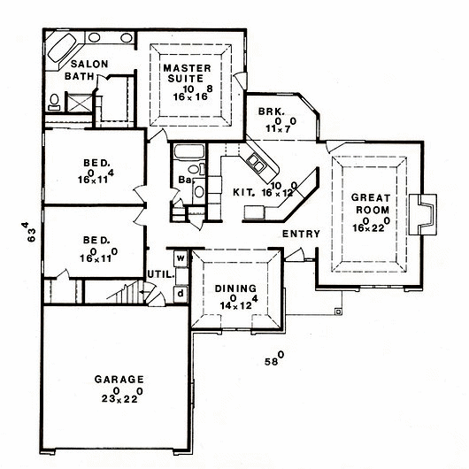 main floor house blueprint