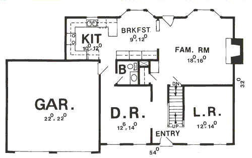 main floor house blueprint