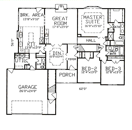 main floor house blueprint