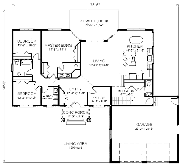 main floor house blueprint