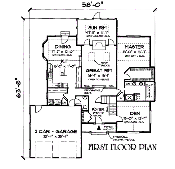main floor house blueprint
