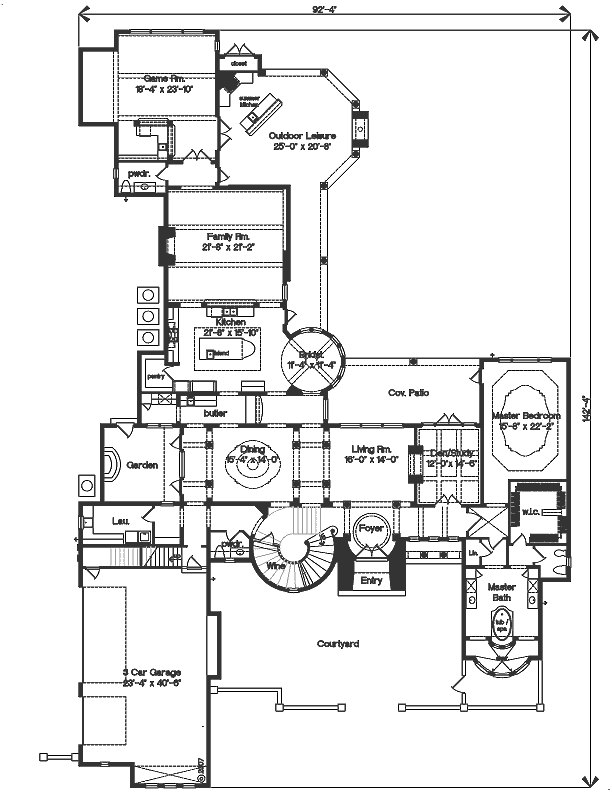 main floor house blueprint