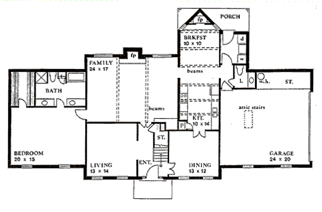 main floor house blueprint