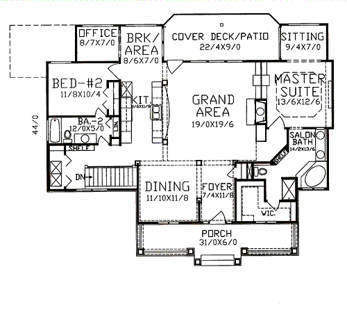 main floor house blueprint