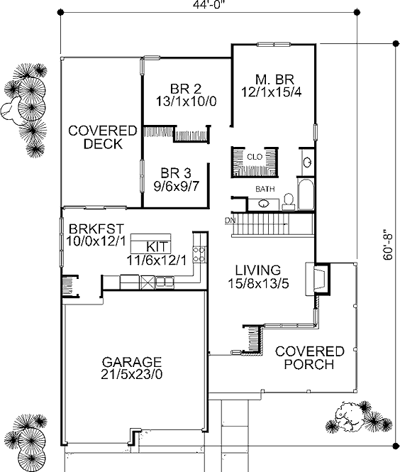 main floor house blueprint