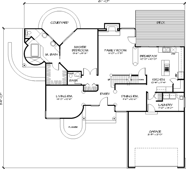 main floor house blueprint