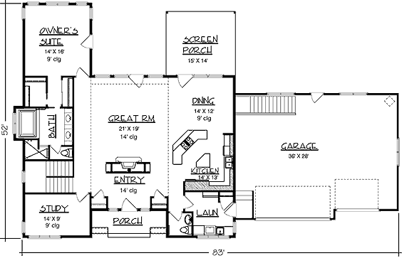 main floor house blueprint