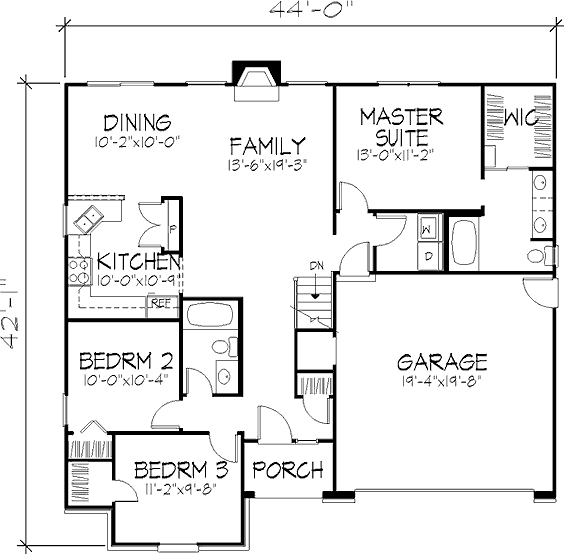 main floor house blueprint