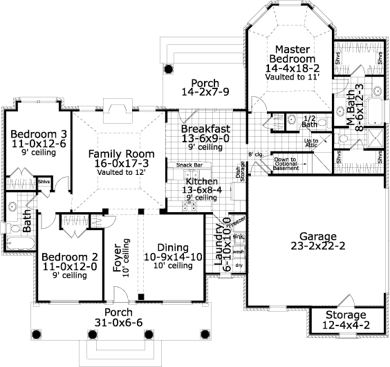 main floor house blueprint