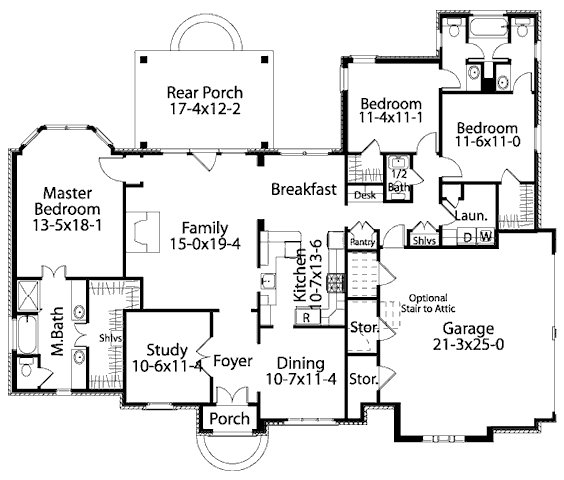 main floor house blueprint