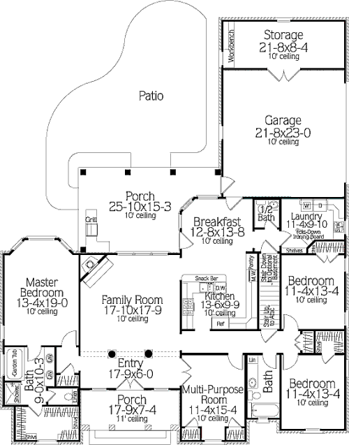 main floor house blueprint