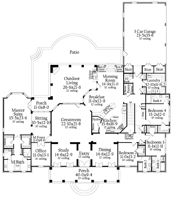 main floor house blueprint