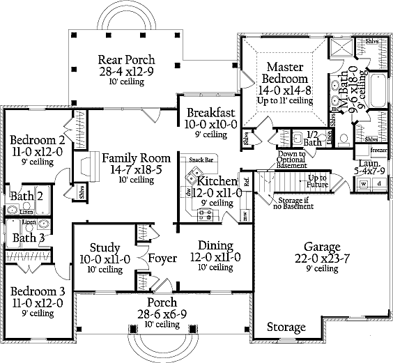 main floor house blueprint