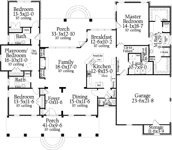 main floor house blueprint