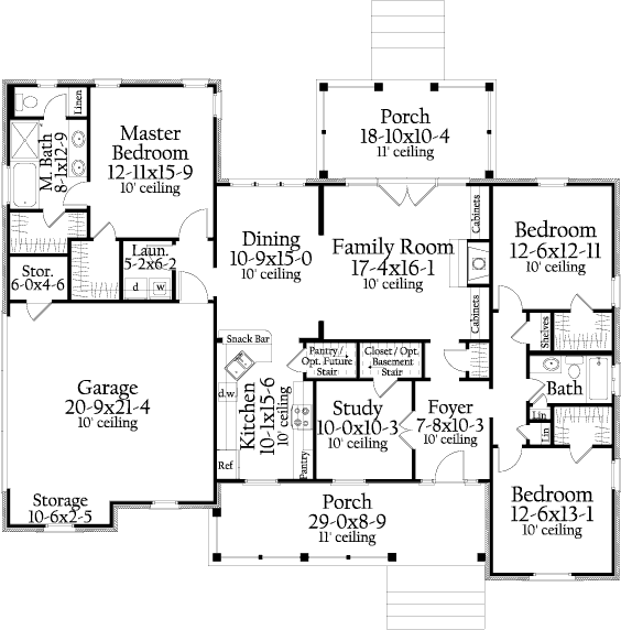 main floor house blueprint