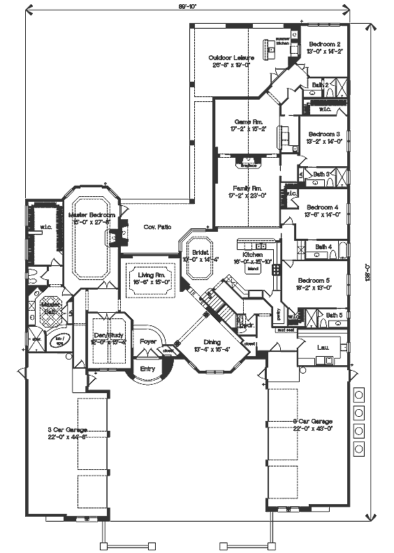 main floor house blueprint