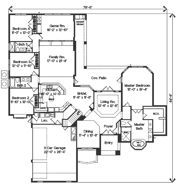 main floor house blueprint