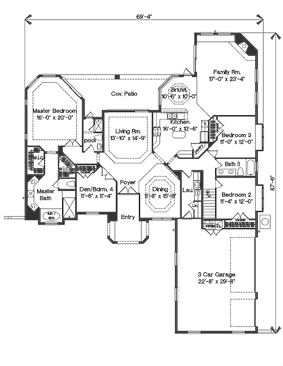 main floor house blueprint