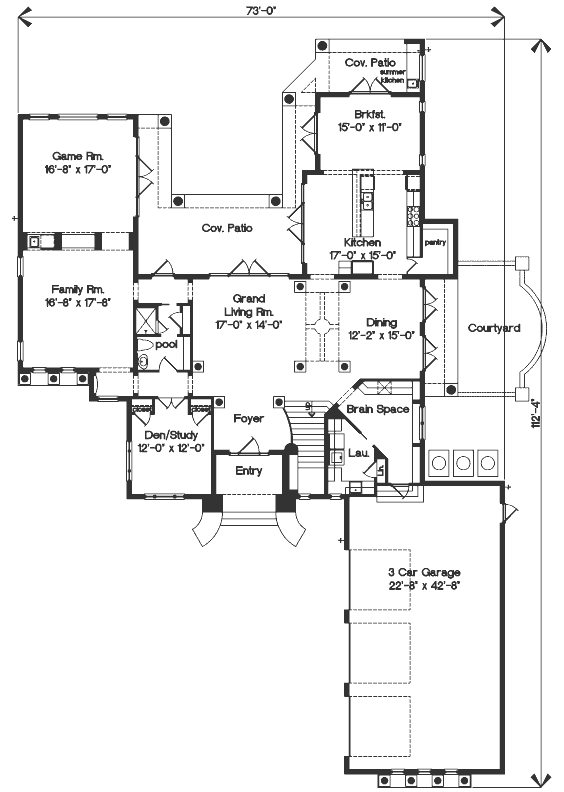 main floor house blueprint