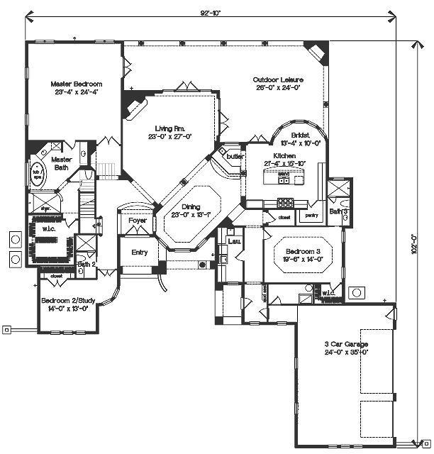 main floor house blueprint