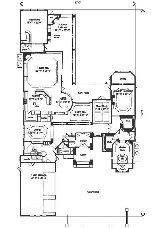 main floor house blueprint