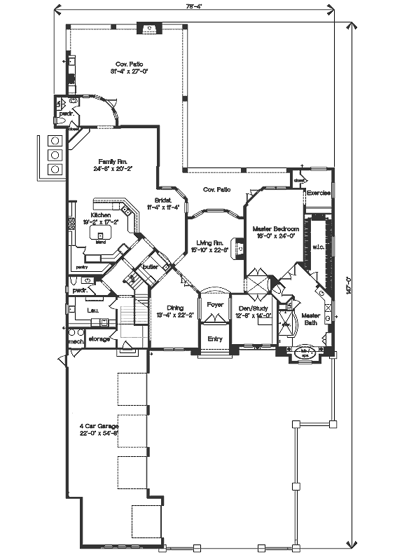 main floor house blueprint