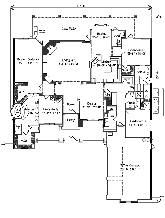 main floor house blueprint