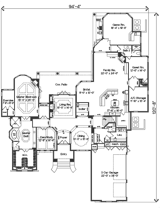 main floor house blueprint