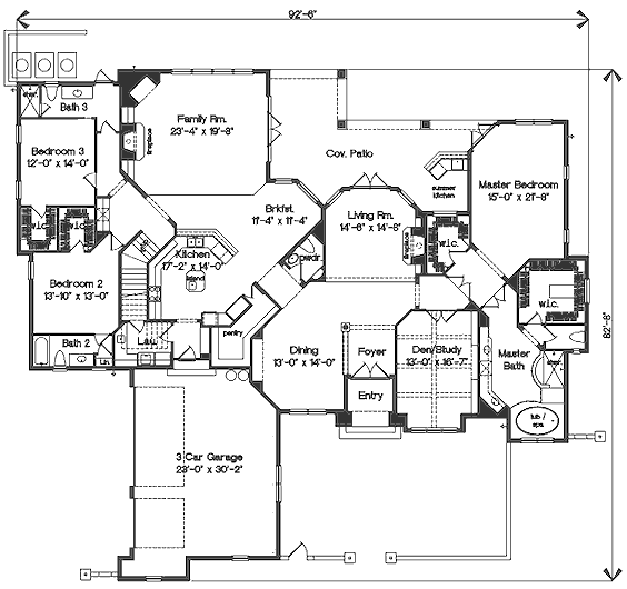 main floor house blueprint