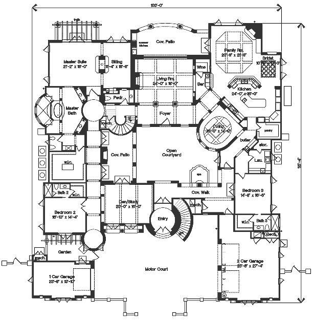 main floor house blueprint