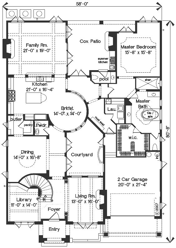 main floor house blueprint