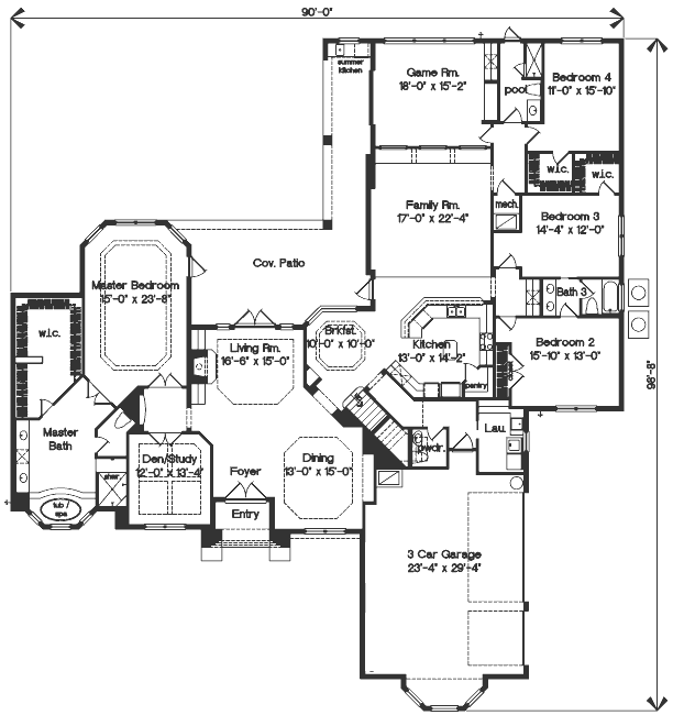 main floor house blueprint