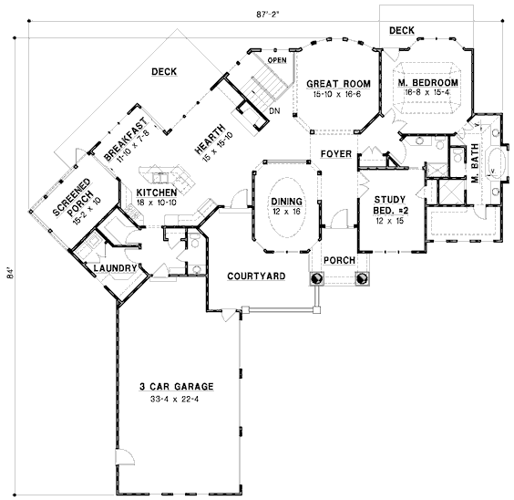 main floor house blueprint