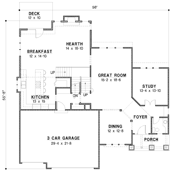 main floor house blueprint
