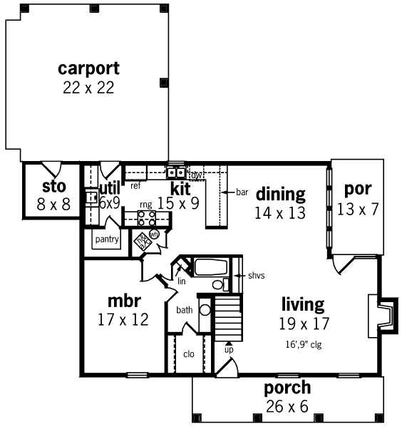 main floor house blueprint