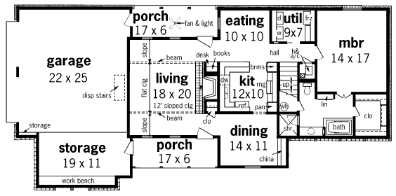 main floor house blueprint