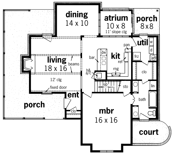 main floor house blueprint