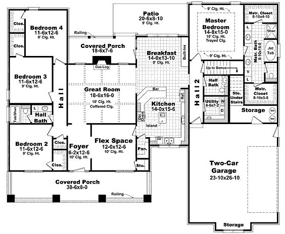 main floor house blueprint