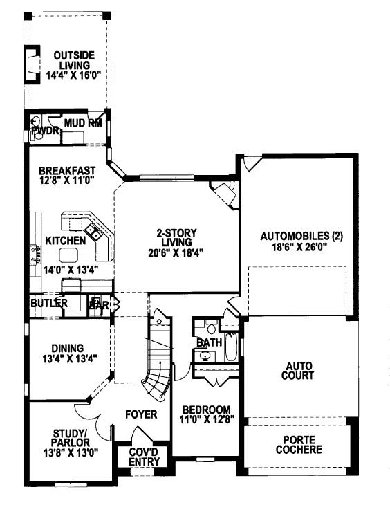 main floor house blueprint