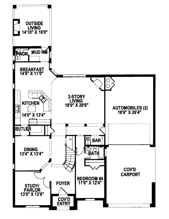 main floor house blueprint