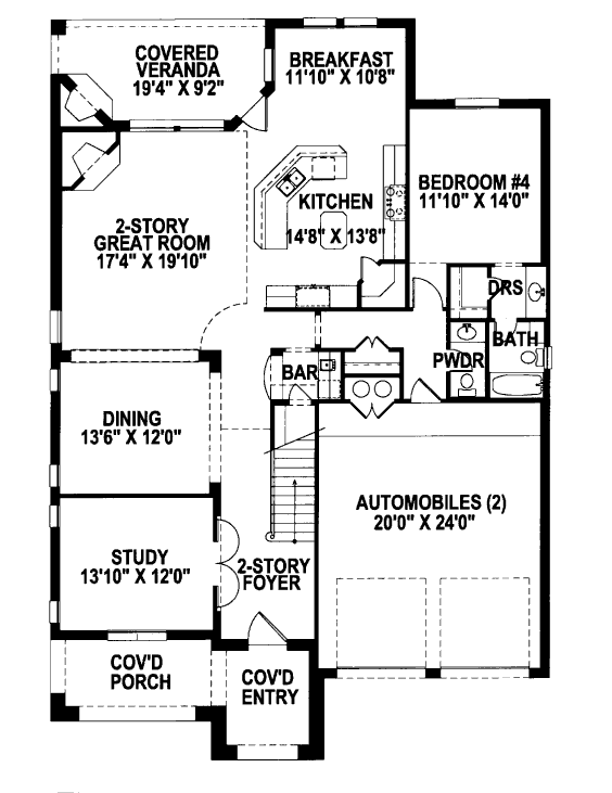 main floor house blueprint