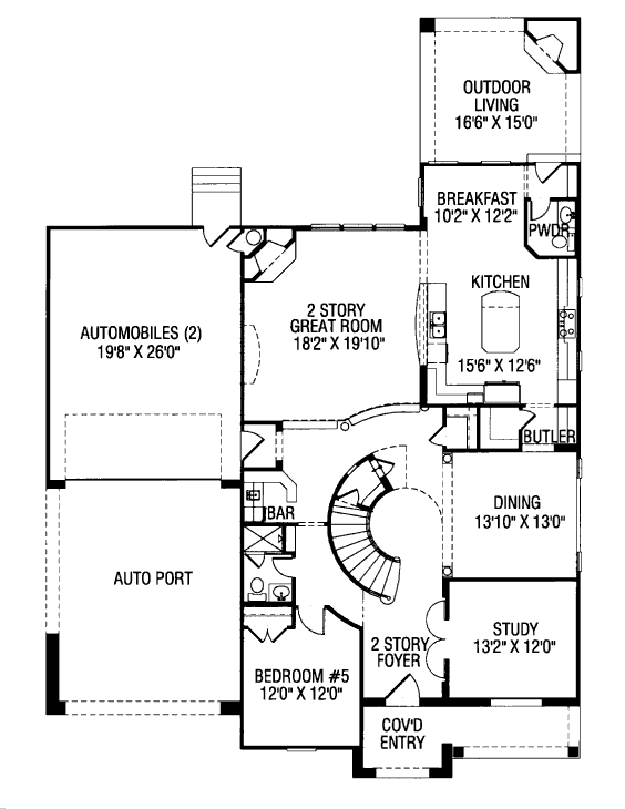 main floor house blueprint