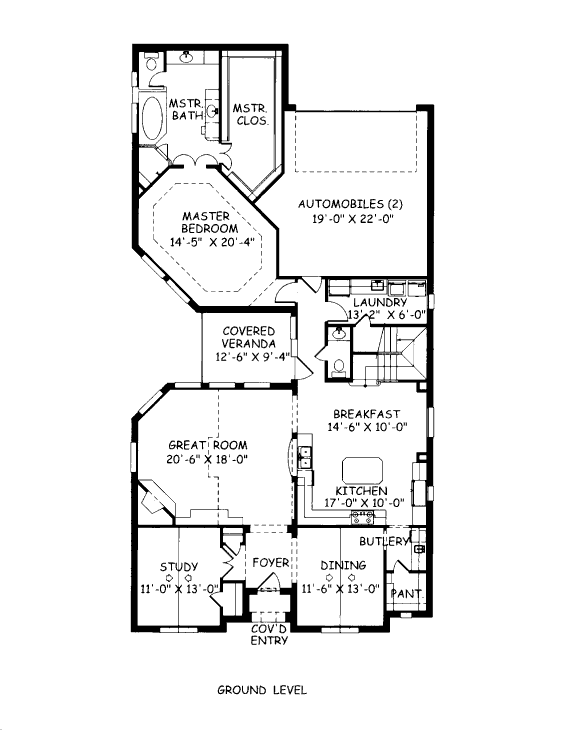 main floor house blueprint