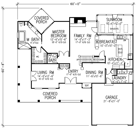 main floor house blueprint