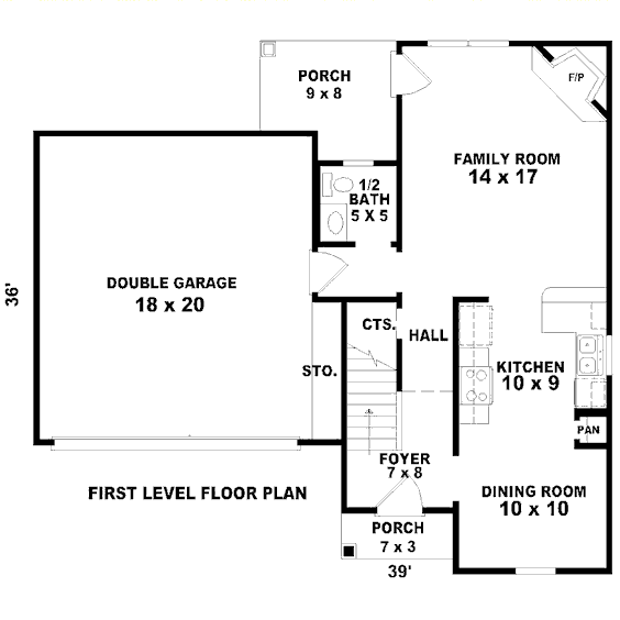 main floor house blueprint