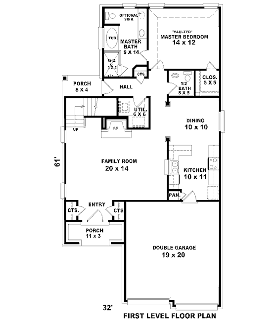 main floor house blueprint