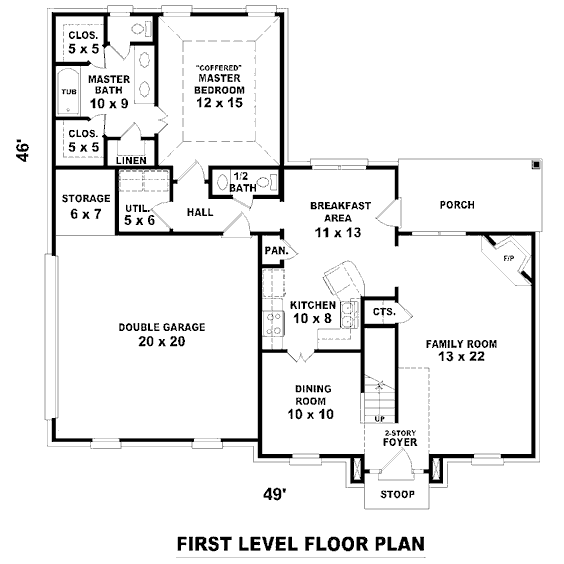 main floor house blueprint