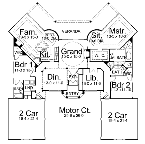 main floor house blueprint