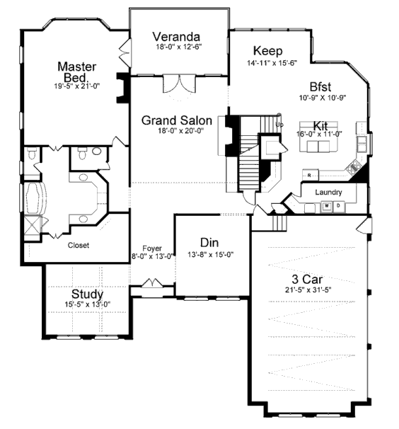 main floor house blueprint