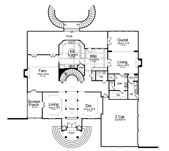 main floor house blueprint